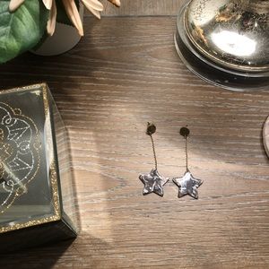 star dangly earrings